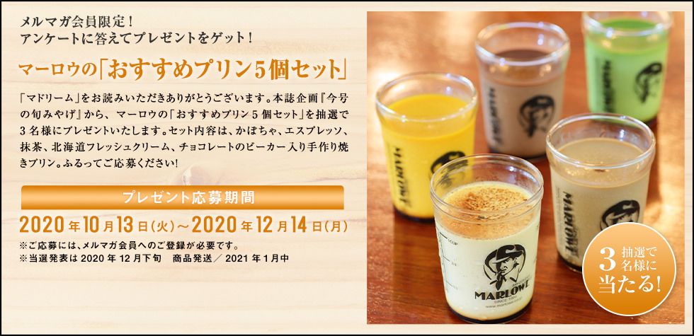 おすすめプリン5個セット をプレゼント マドリーム